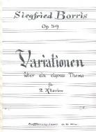 Variationen über ein eigenes Thema op. 59 
