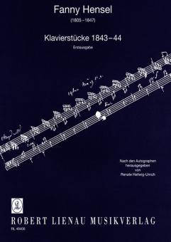 Piano Pieces 1843-44 (first edition) 