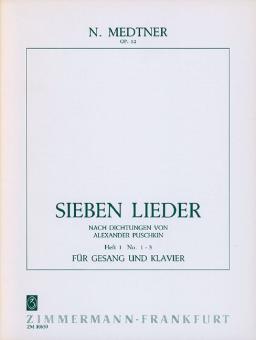 7 songs op. 52 Vol. 1 