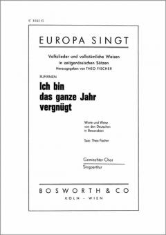 Ich bin das ganze Jahr vergnügt 
