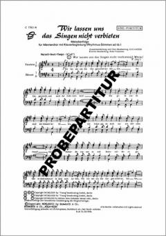 Wir lassen uns das Singen nicht verbieten 