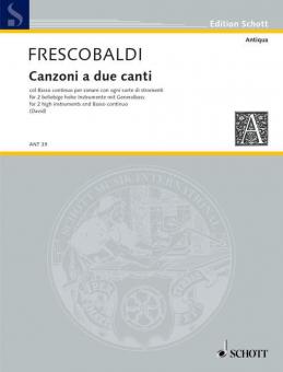 Canzoni a due canti col basso continuo Download