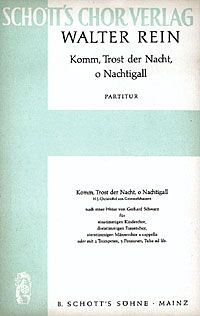 Komm, Trost der Nacht, o Nachtigall 