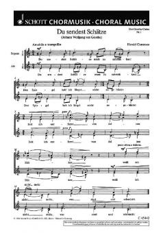 Drei Goethe-Chöre GeWV 68 Nr. 1 & 2 Download