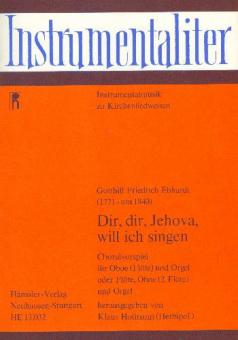 Dir, dir, Jehova, will ich singen 