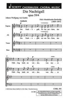 Die Nachtigall op. 59/4 Download