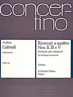 Ricercari a quattro Download