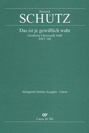 Das ist je gewisslich wahr SWV388 