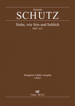 Siehe, wie fein und lieblich ist's SWV412 Download
