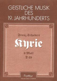 Kyrie für eine Messe in d-Moll D49 