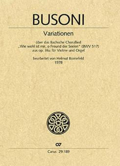 Variationen über das Bachsche Chorallied 