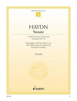 Sonata E minor Hob. XVI:34 Download