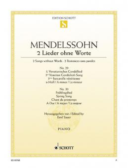 Songs without Words Op. 62/5 and 6 Download