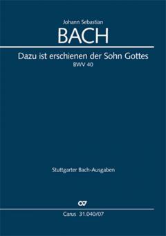 Dazu ist erschienen der Sohn Gottes 
