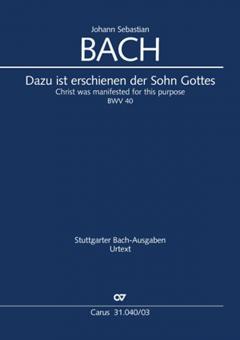 Dazu ist erschienen der Sohn Gottes Standard