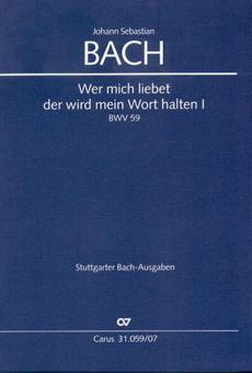 Wer mich liebet, der wird mein Wort halten (I) 