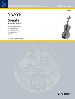 Sonate pour 2 violons seuls op. posth. Download