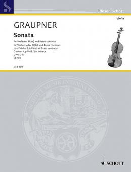 Sonata G minor GWV 711 Download