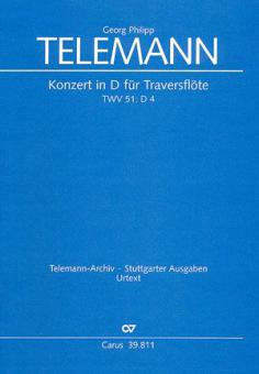 Konzert in D-Dur für Traversflöte TVWV51 