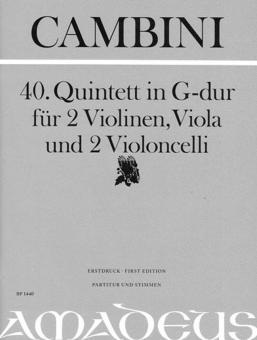 40. Quintet in G-dur 