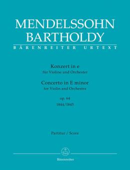 Concierto en mi menor op. 64 para violín y orquesta Standard