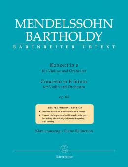 Concierto en mi menor op. 64 para violín y orquesta Standard
