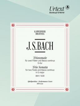 Triosonate G-dur BWV 1039 