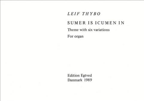 Sumer Is Icumen In 