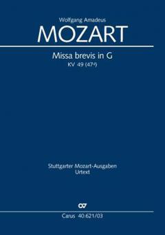 Missa brevis in G-Dur KV49 Standard