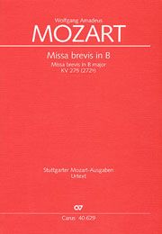 Missa brevis in B-Dur KV275 