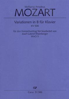 Thema mit Variationen in B-Dur 