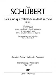 Tres sunt, qui testimonium dant in coelo D181 