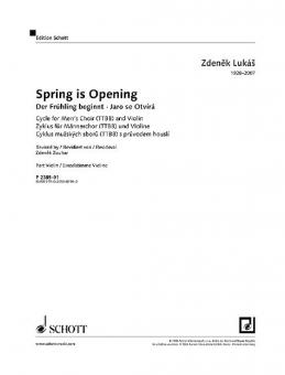 Spring is Opening Standard