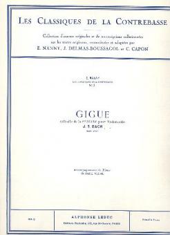Suite No. 1 pour Violoncelle: Gigue 