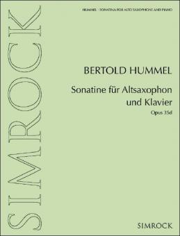 Sonatina for alto saxophone and piano op. 35d Standard