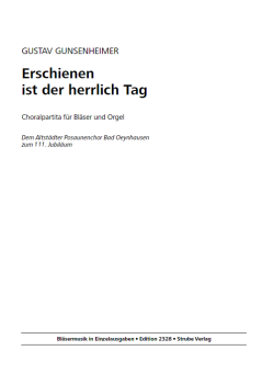 Erschienen ist der herrlich Tag 