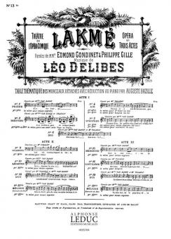 Lakmé Nr.13 Bis Melodie 