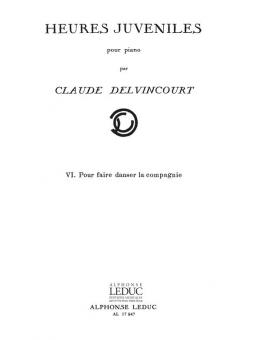 Heures Juveniles Nr. 6 pour Faire Danser La Compagnie 