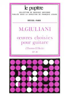 Oeuvres Choisies Pour Guitare (LP46) 
