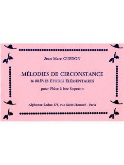 Melodies De Circonstance (36 Breves Etudes) Flute A Bec Soprano 