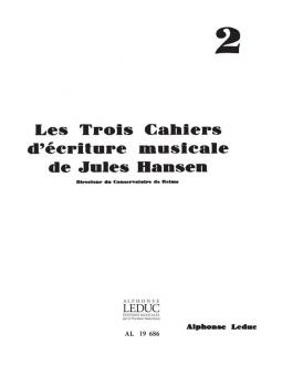 3 Cahiers D Ecriture Musicale No. 2 