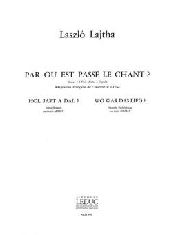 Par ou Est Passe Le Chant 