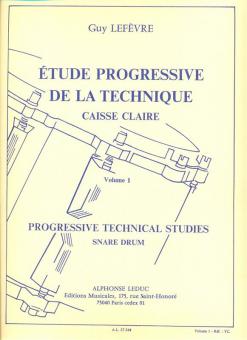 Etude Progressive de La Technique Vol. 1 