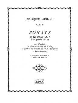 Sonate en Re Mineur Op. 5 No. 3 