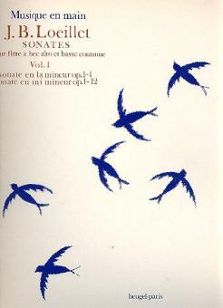 Sonates pour Flute A Bec Alto et Basse Continue Vol.1 (Mm4) 