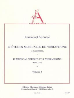 19 Etudes Musicales de Vibraphone Vol.5 