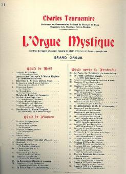 Orgue Mystique No. 31 