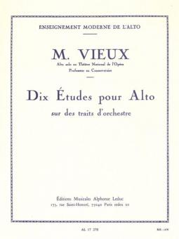 10 Etudes sur des traits d'orchestre 