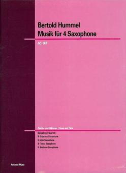 Musik für Saxophone op. 88f 