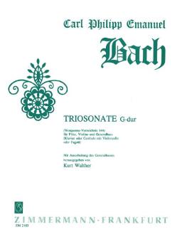 Trio Sonata G major Wq 144 